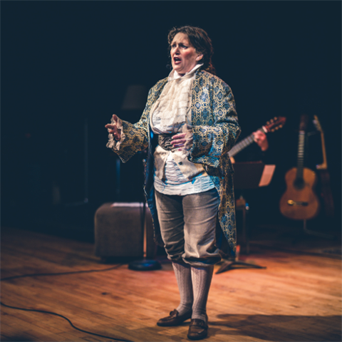 Man singing opera