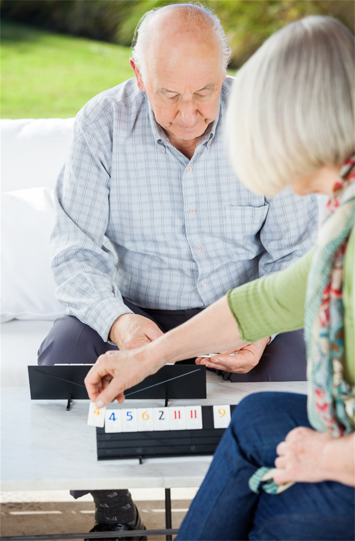 People playing Rummikub