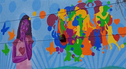 colorful mural