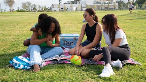 people at a picnic