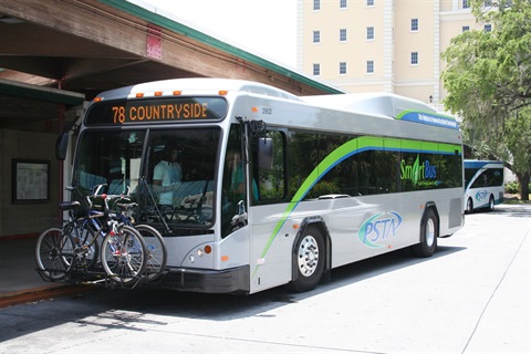 PSTA Trolleys and Smart Buses