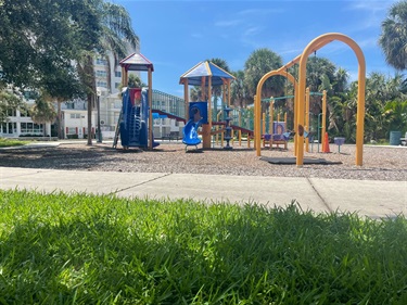 playfield from the north