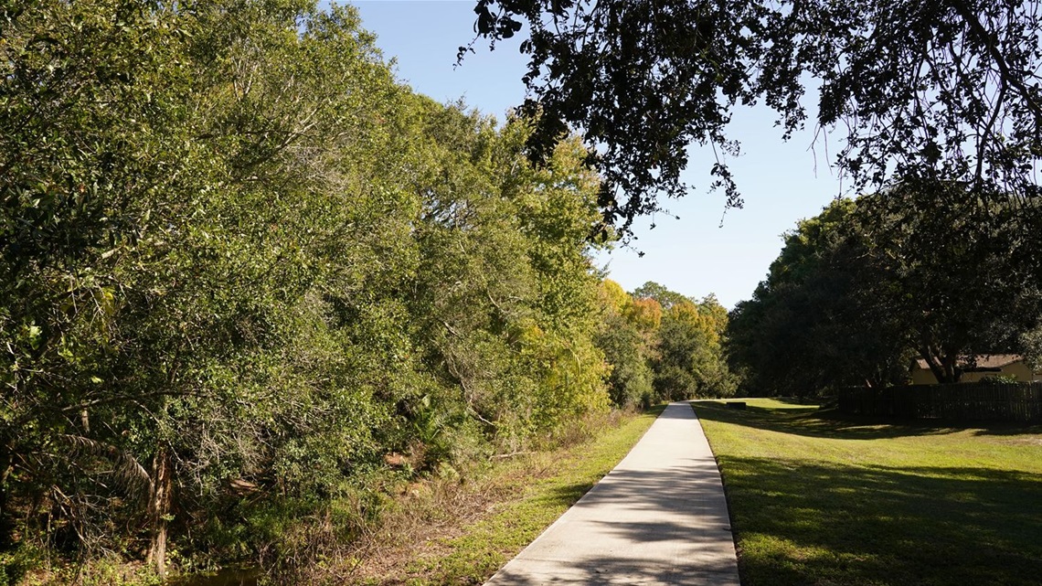 Image of a path in Cypress Point Park in Clearwater Florida